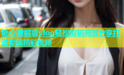 糖心破解版vlog轻松剪辑高效分享打造专属精彩视频