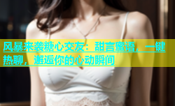 风暴来袭糖心交友：甜言蜜语，一键热聊，邂逅你的心动瞬间