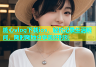 糖心vlog下载ios，轻松记录生活瞬间，随时随地分享美好时刻