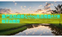 国产区精品糖心vlog高清观看AV体验平台推荐