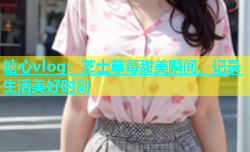 糖心vlog：芝士草莓甜美瞬间，记录生活美好时刻