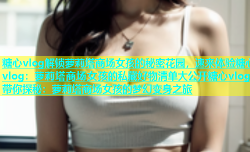糖心vlog解锁萝莉塔商场女孩的秘密花园，速来体验糖心vlog：萝莉塔商场女孩的私藏好物清单大公开糖心vlog带你探秘：萝莉塔商场女孩的梦幻变身之旅
