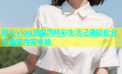 糖心vlog唐伯虎精彩生活记录轻松分享独家内容体验