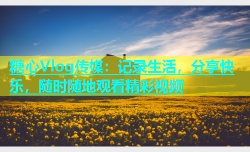 糖心Vlog传媒：记录生活，分享快乐，随时随地观看精彩视频