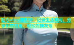 糖心vlog摄影师：记录生活瞬间，分享创意视角，轻松剪辑发布