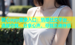 糖心app登录入口：情感社交平台，连接你我，分享心声，寻找灵魂伴侣