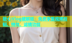 糖心Vlog破解版：免费享受视频剪辑、特效、滤镜功能