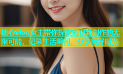 糖心vlog女主带你探索短视频创作的无限可能，记录生活瞬间，分享美好时光