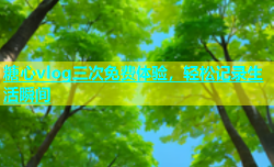 糖心vlog三次免费体验，轻松记录生活瞬间