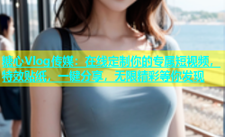 糖心Vlog传媒：在线定制你的专属短视频，特效贴纸，一键分享，无限精彩等你发现