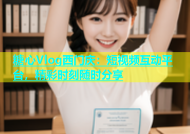 糖心Vlog西门庆：短视频互动平台，精彩时刻随时分享