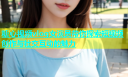 糖心视频vlog女演员带你探索短视频创作与社交互动的魅力