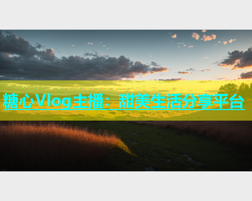 糖心Vlog主播：甜美生活分享平台  第1张