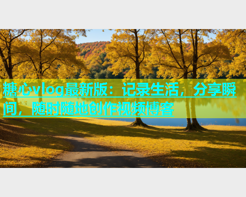 糖心vlog最新版：记录生活，分享瞬间，随时随地创作视频博客  第1张