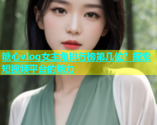 糖心vlog女主角排行榜第几位？探索短视频平台的魅力  第1张