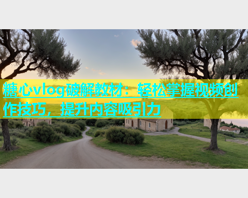 糖心vlog破解教材：轻松掌握视频创作技巧，提升内容吸引力  第1张