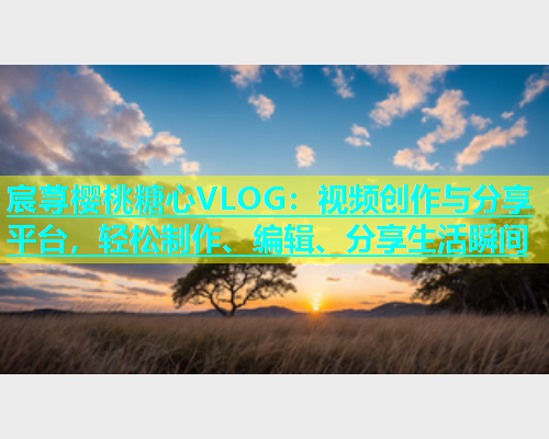 宸荨樱桃糖心VLOG：视频创作与分享平台，轻松制作、编辑、分享生活瞬间  第2张